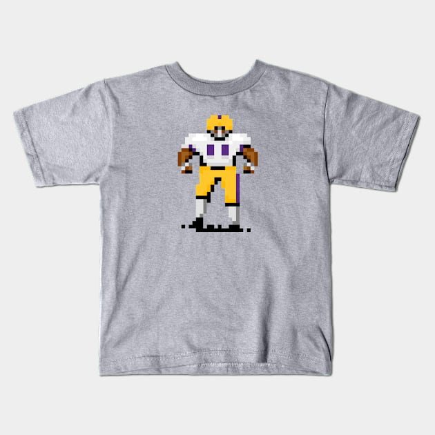 16-Bit Football - Louisiana Kids T-Shirt by The Pixel League